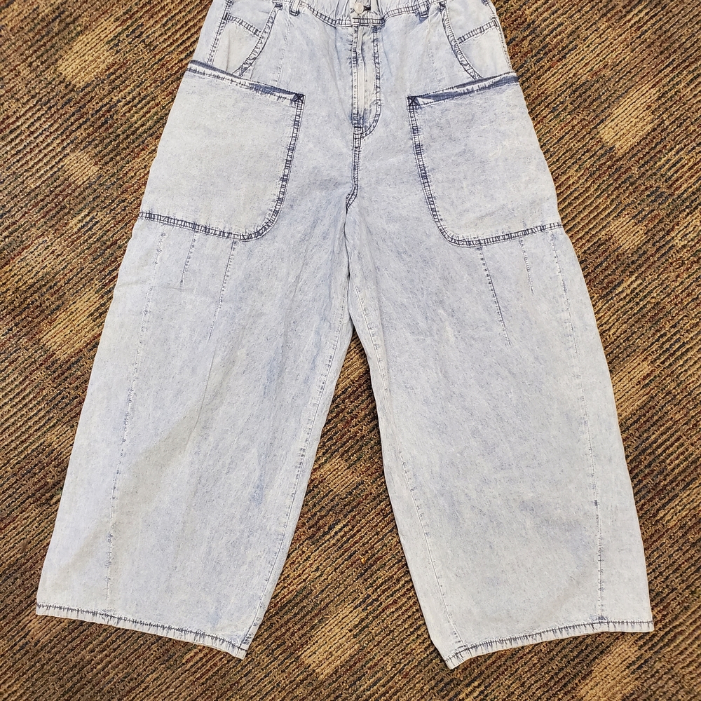 We The Free Shibuya Pull-On Wide-Leg Jeans size S - Picture 5 of 9